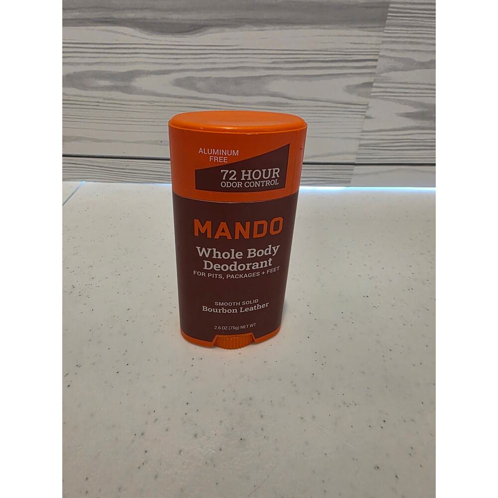 Mando BOURBON LEATHER Whole Body Deodorant 2.6 oz Smooth Solid Stick